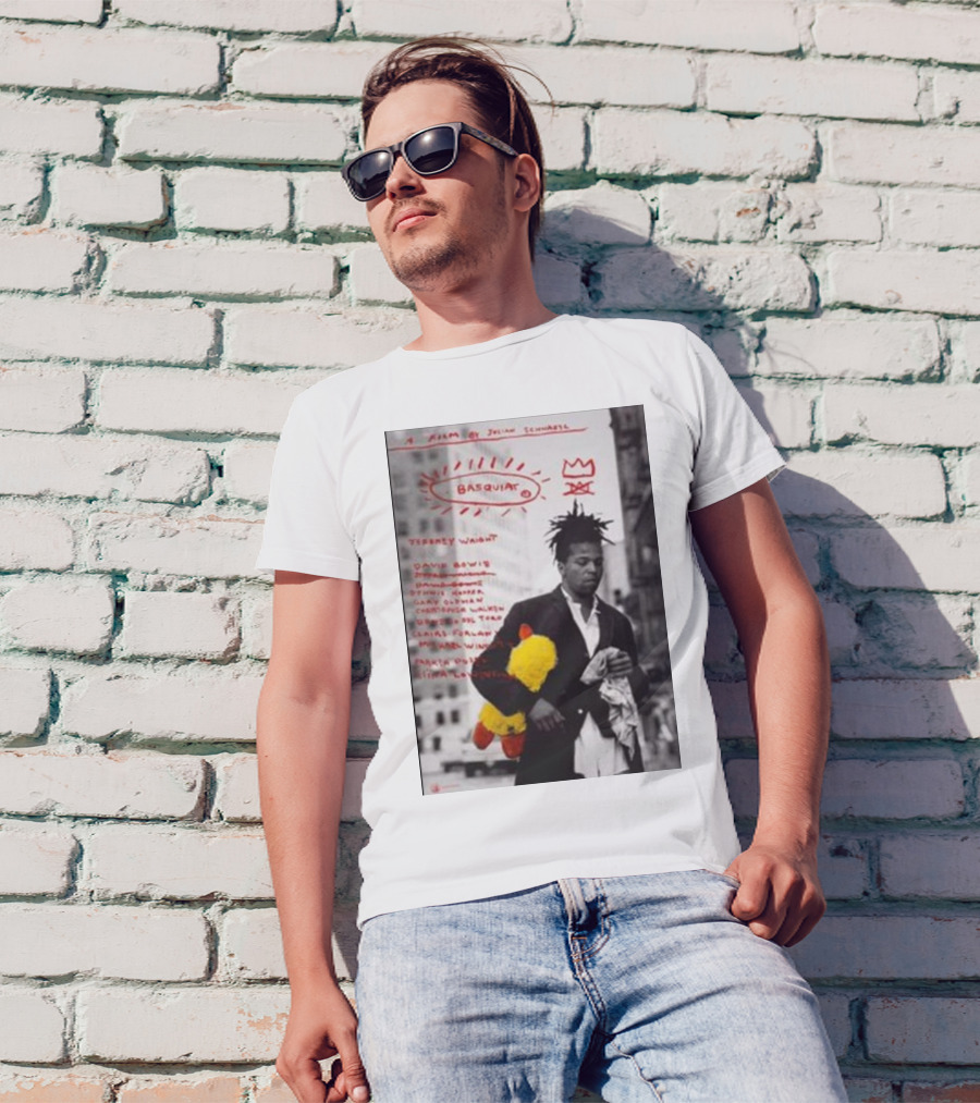 Film Poster Basquiat Featuring Jeffrey Wright Artwork By Julian Schnabel T-Shirt