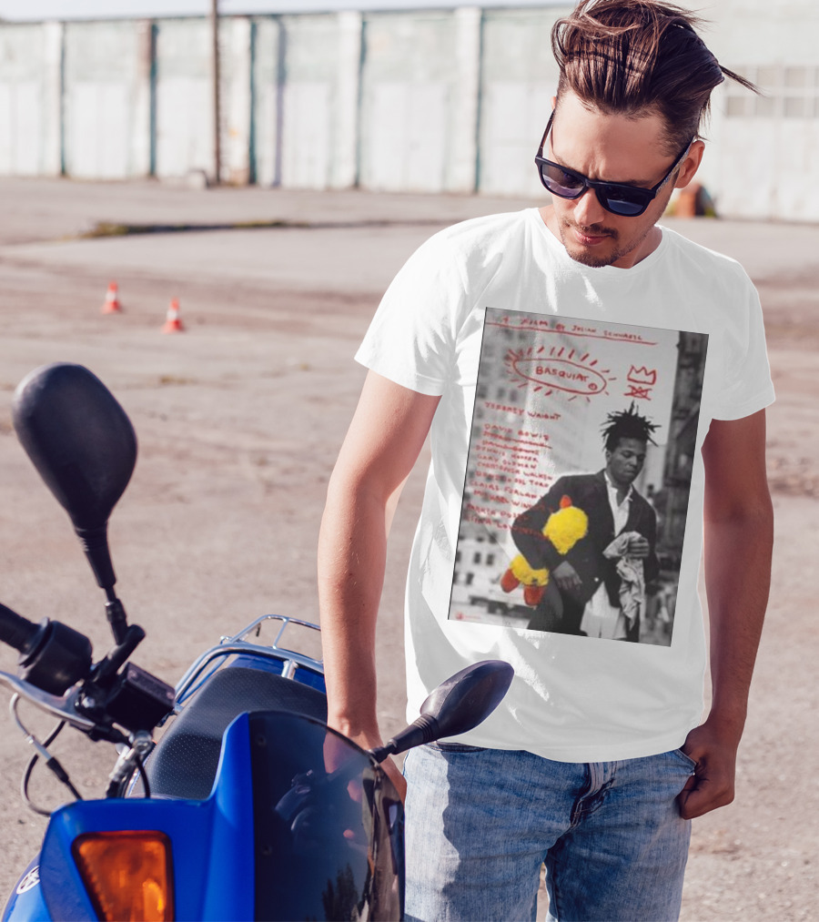 Film Poster Basquiat Featuring Jeffrey Wright Artwork By Julian Schnabel T-Shirt