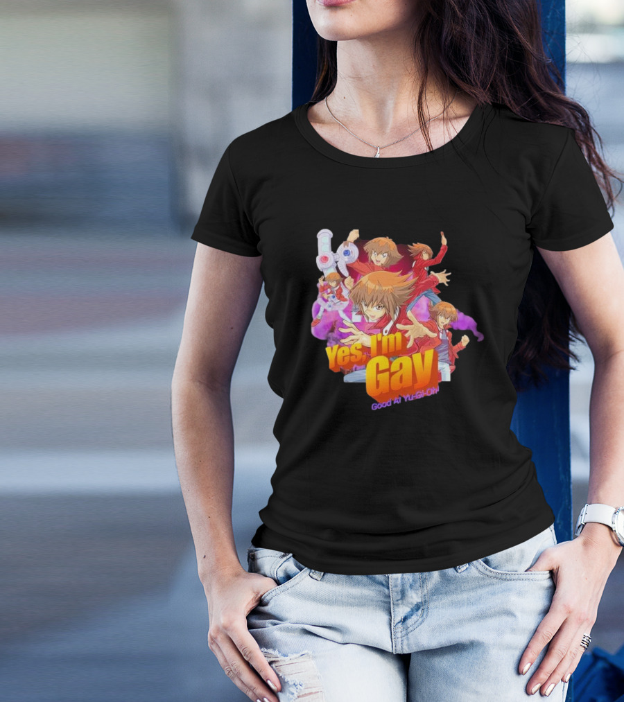 Yes I'm Gay Good At Yu-Gi-Oh Jaden Yuki Anime Character T-Shirt