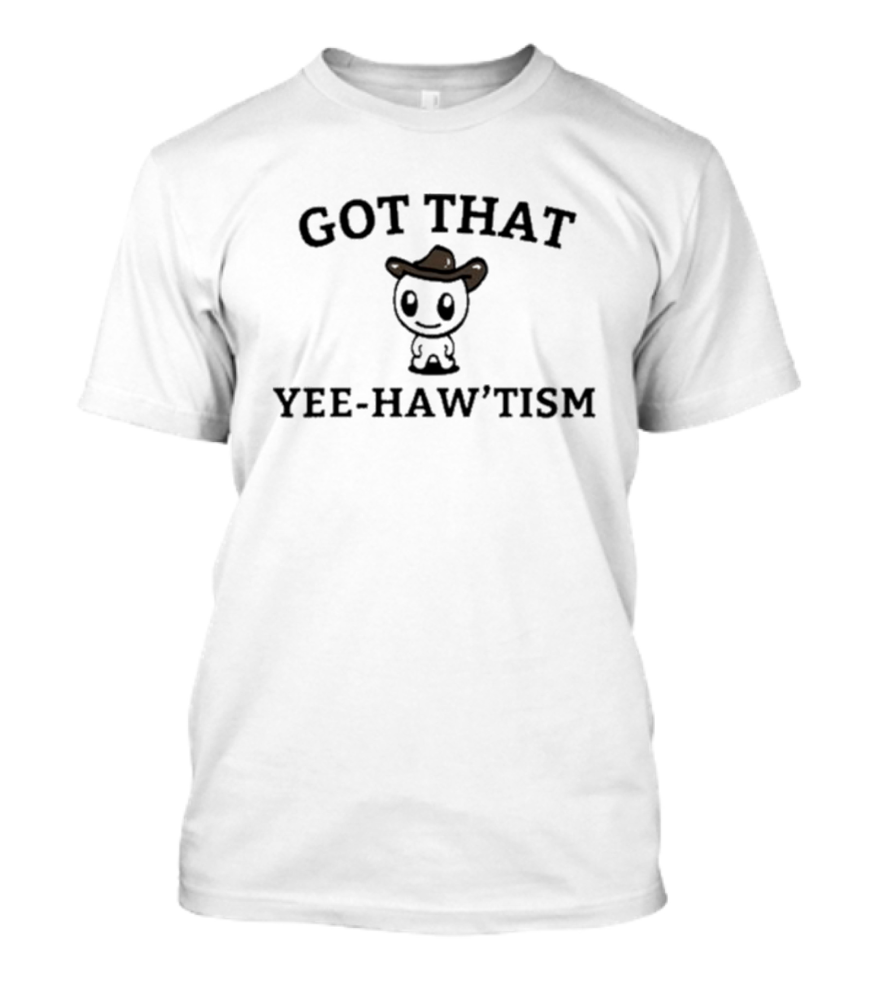 Firepetalsco Cowboy Hat Smiley Got That Yee-Haw’tism T-Shirt
