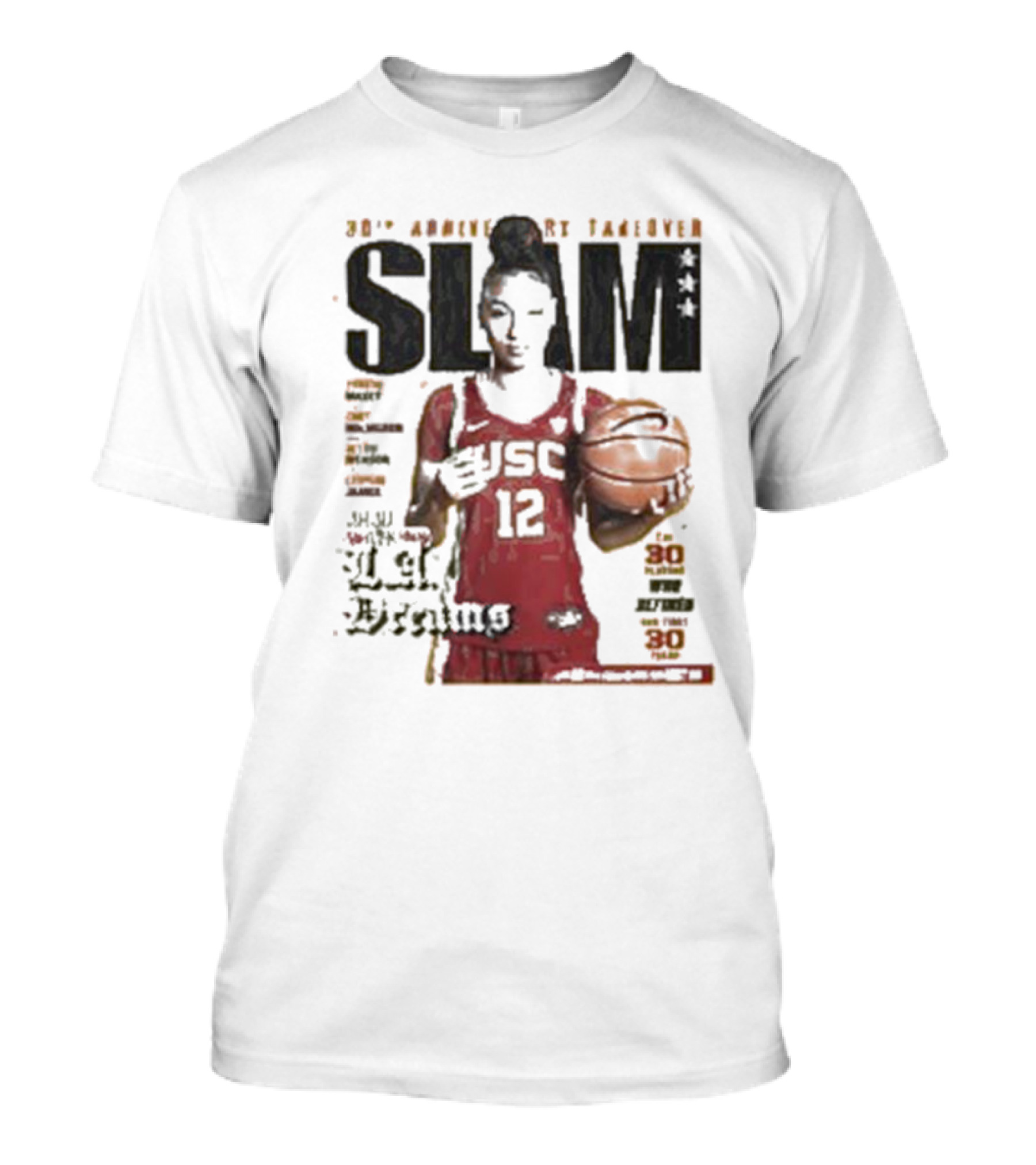 Slam 30th Anniversary Takeover Juju Watkins USC Basketball T-Shirt