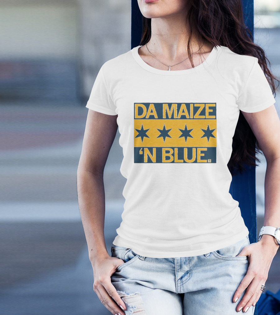 Da Maize N Blue Four Stars T-Shirt