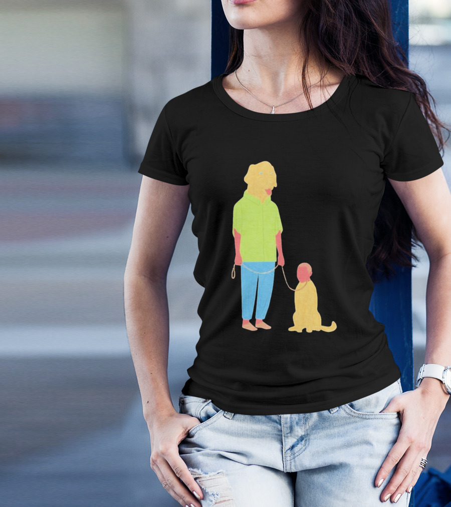 Dogswap Staselė Jakunskaitė Human Dog Head Swap T-Shirt
