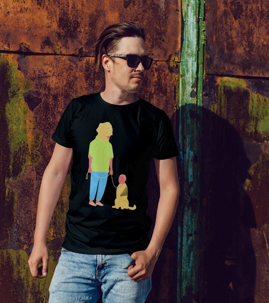 Dogswap Staselė Jakunskaitė Human Dog Head Swap T-Shirt