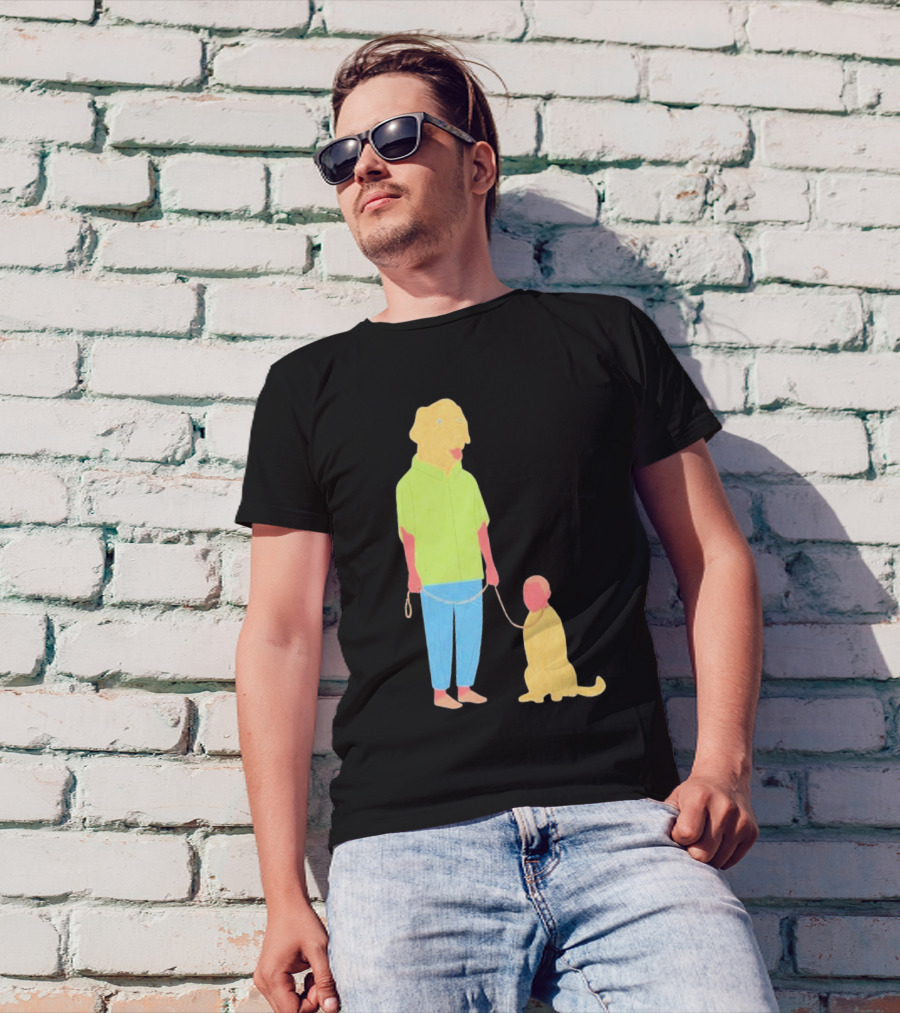 Dogswap Staselė Jakunskaitė Human Dog Head Swap T-Shirt