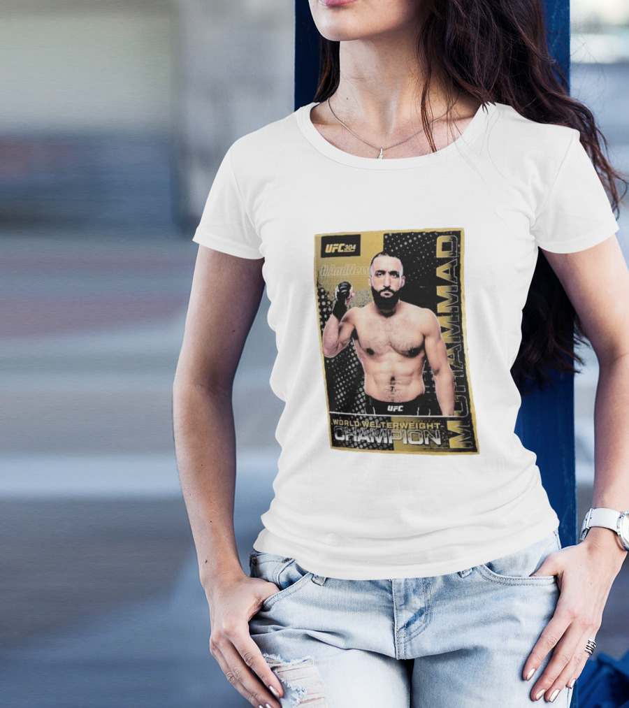 UFC 304 Belal Muhammad World Welterweight Champion And New T-Shirt