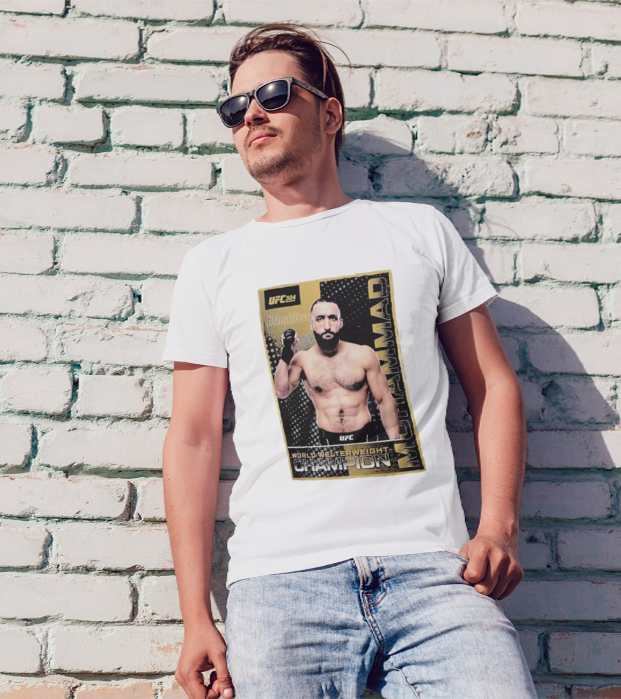 UFC 304 Belal Muhammad World Welterweight Champion And New T-Shirt