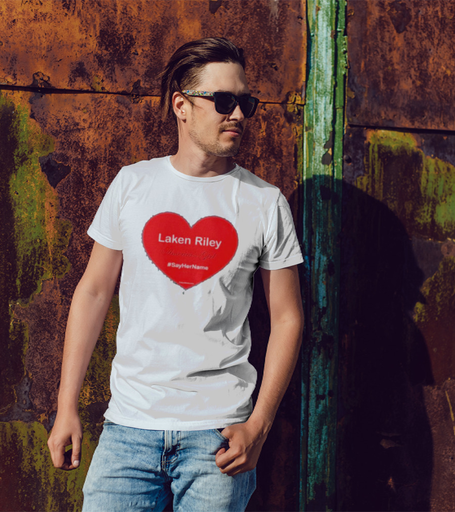 Laken Riley America's Girl #SayHerName Heart T-Shirt