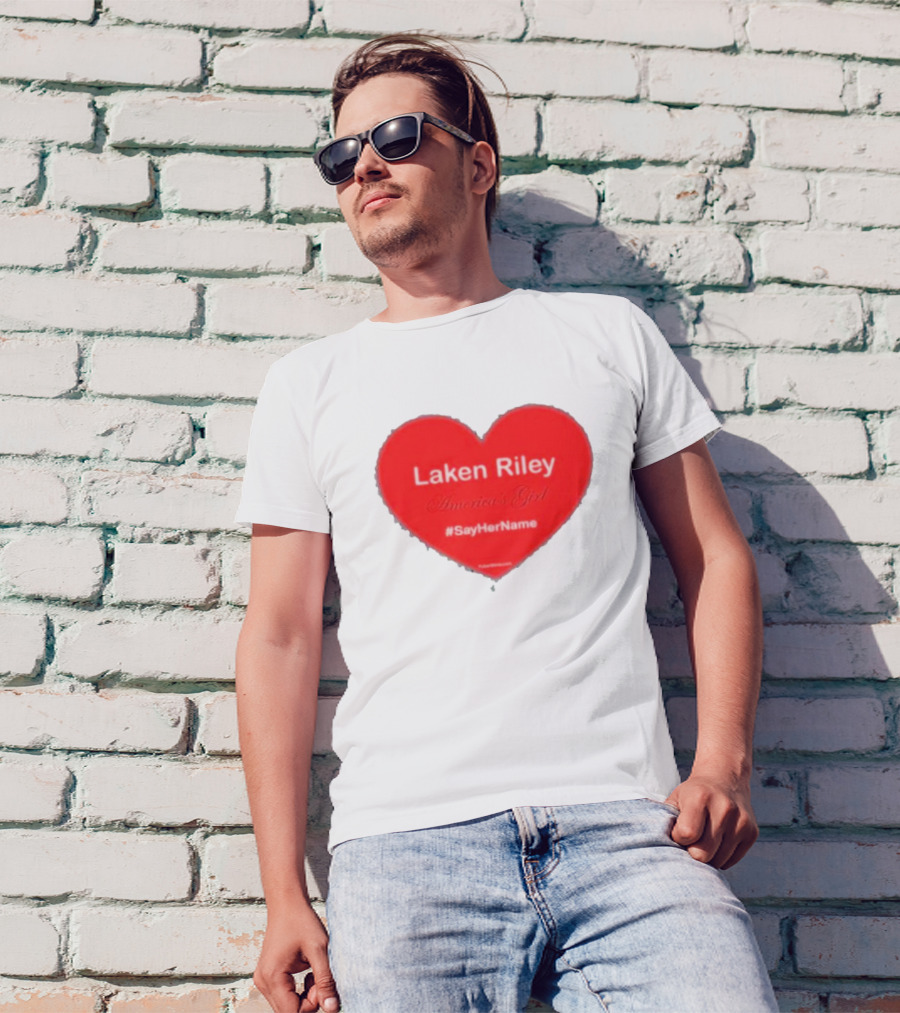 Laken Riley America's Girl #SayHerName Heart T-Shirt
