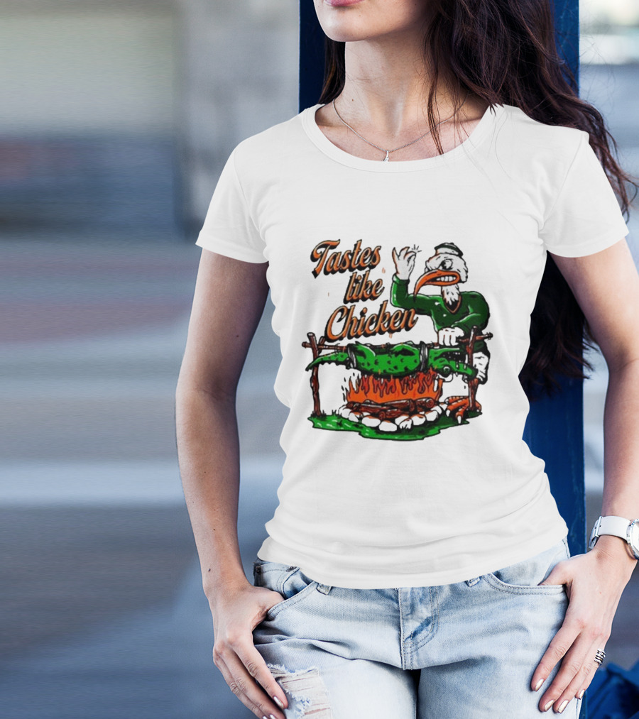 Miami Hurricanes Rivalry Gator Roast Tastes Like Chicken T-Shirt