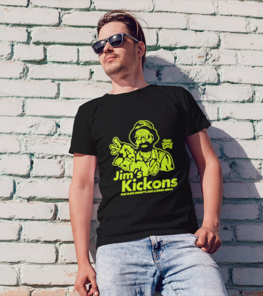 Jim’s Kickons Third Degree Gurns Old Mate Jimmy’s Just A Bump Away T-Shirt