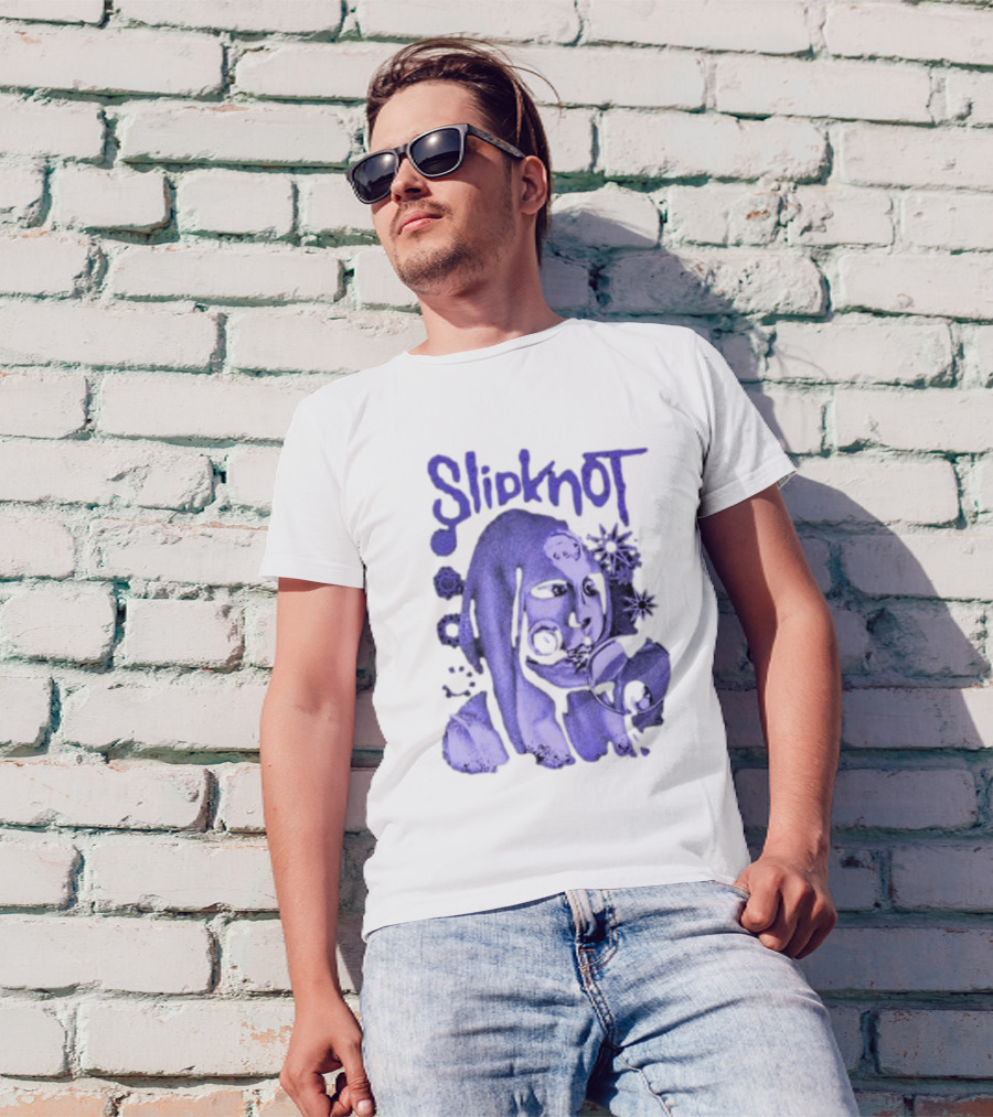 Slipknot Inbetween Shapes Abstract Masked Figure With Geometric T-Shirt