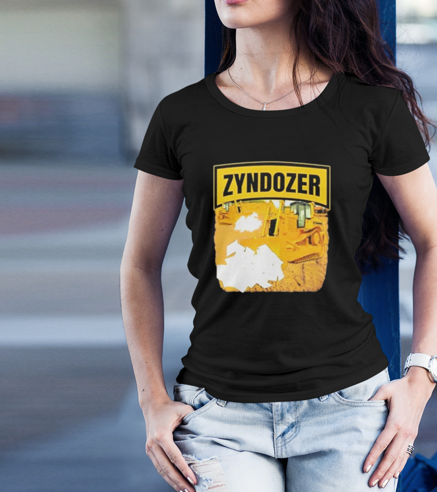 Zyndozer Funny Ahh Tees Bulldozer Image T-Shirt
