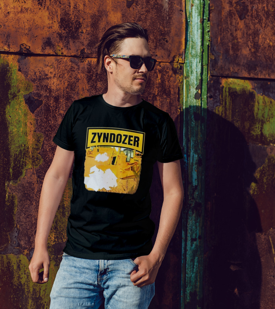 Zyndozer Funny Ahh Tees Bulldozer Image T-Shirt