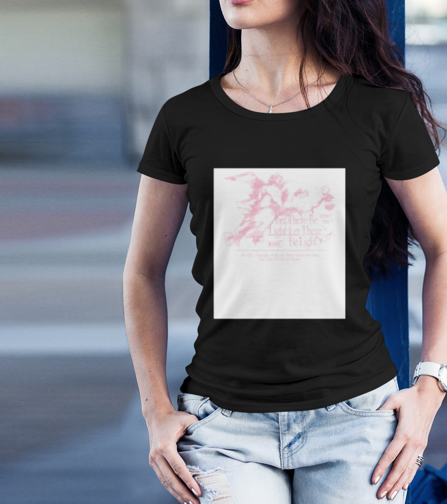 Let There Be Light Raye Genesis 1 Verse 3 For The Faint Of Heart T-Shirt