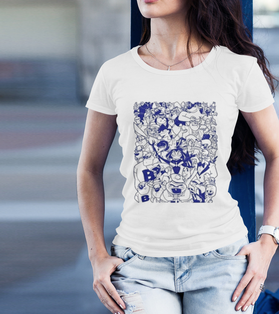 Duck Villains Dark Blue Ensemble By Brian Danger T-Shirt