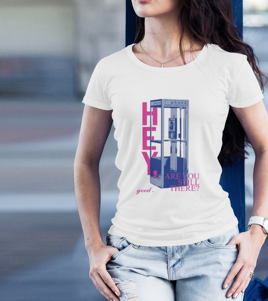 Niki Backburner Hey Are You Still There Good Phone Booth Retro T-Shirt