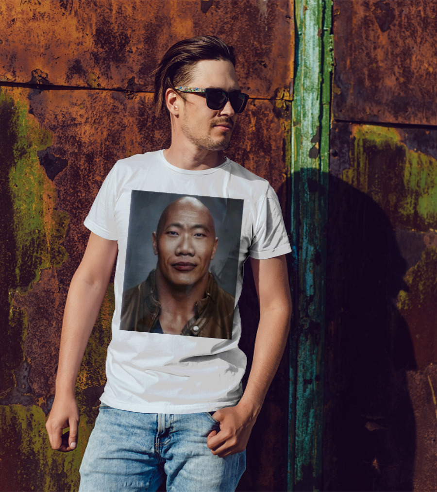 Dwayne The Wok Johnson Meme Face Mashup T-Shirt