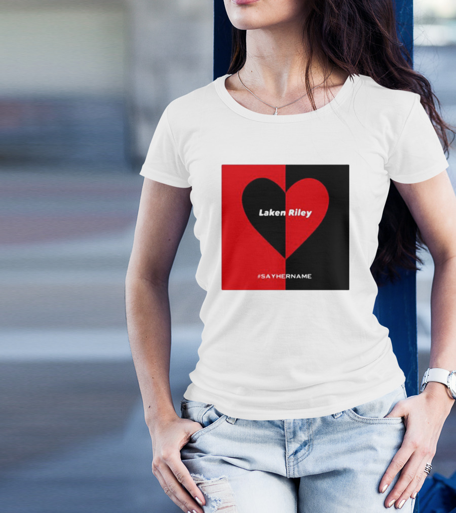 Laken Riley Heart #SayHerName T-Shirt