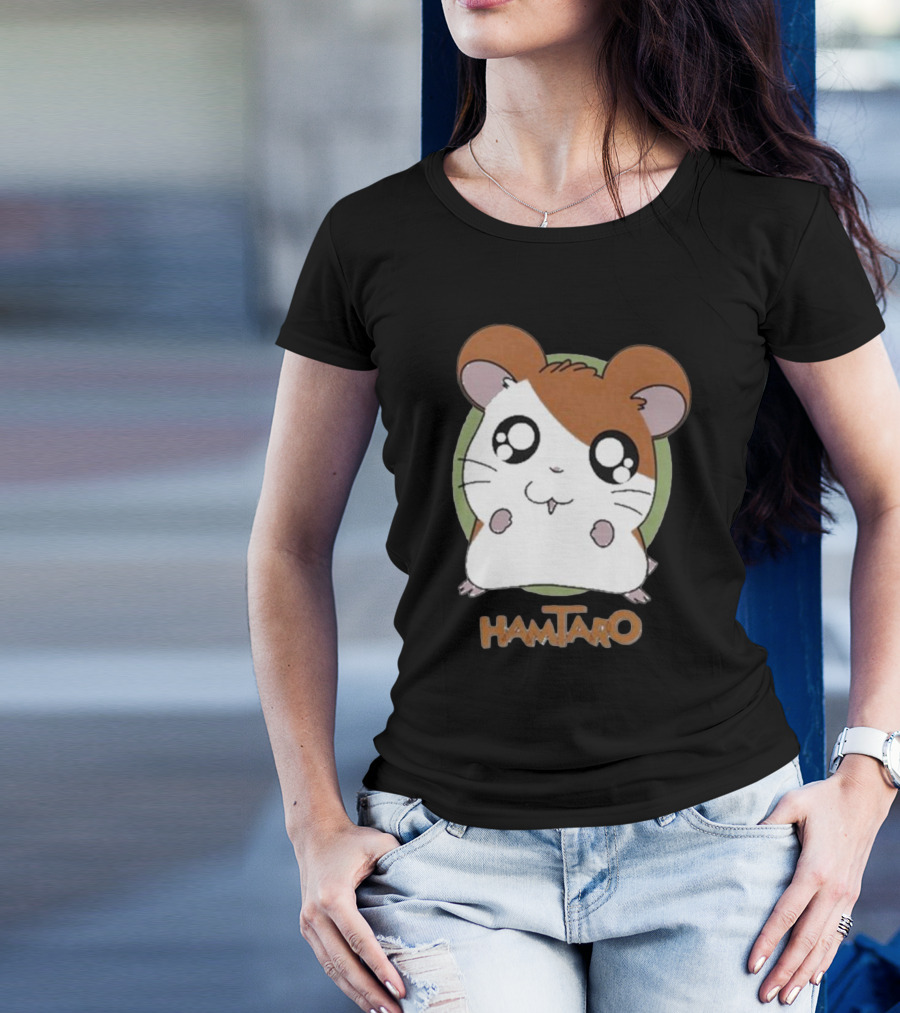 Mamono World Hamtaro Goataro Cute Hamster Friend T-Shirt