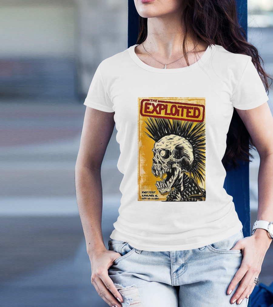 The Exploited Skull Riot Fest Chicago IL Sept 20-22 T-Shirt