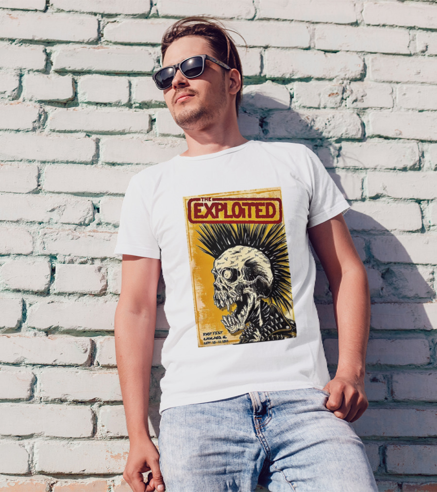 The Exploited Skull Riot Fest Chicago IL Sept 20-22 T-Shirt