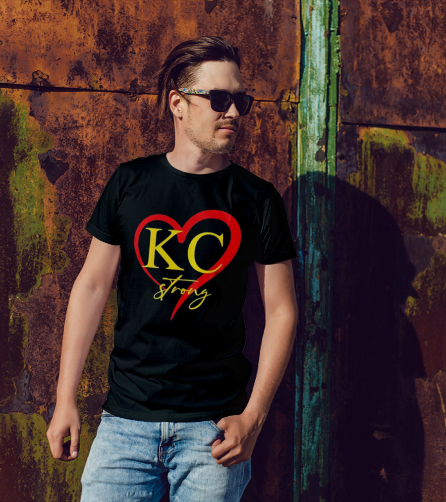 KC Strong Heart Design Kansas City Strong T-Shirt