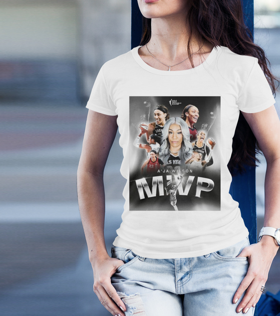 A'ja Wilson Las Vegas Aces WNBA MVP T-Shirt