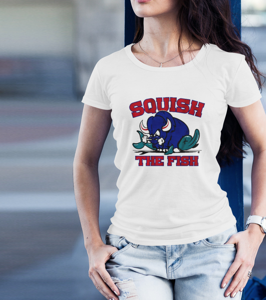 Buffalo Bills NFL Squish The Fish T-Shirt
