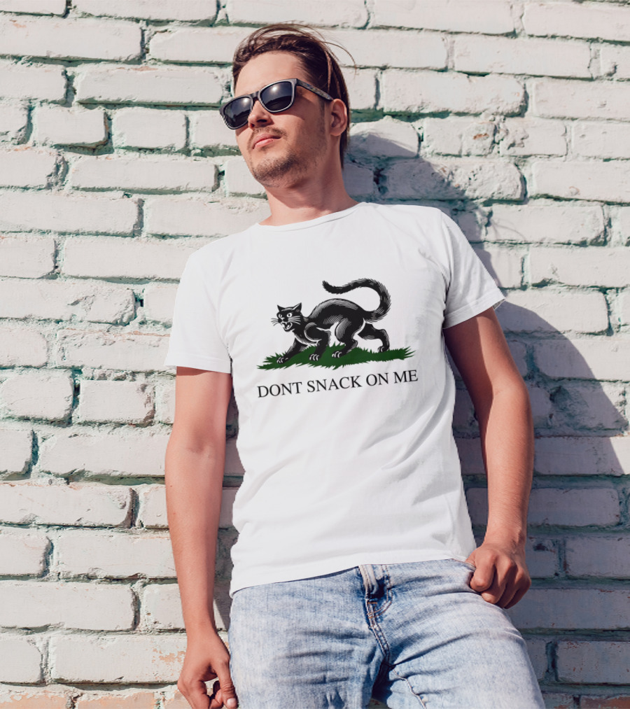 Dont Snack On Me Black Cat T-Shirt