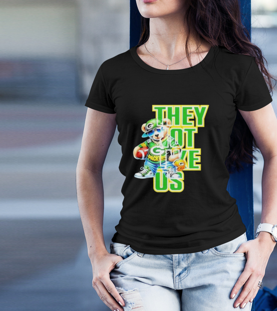Green Bay Packers Bear They Not Like Us Football T-Shirt