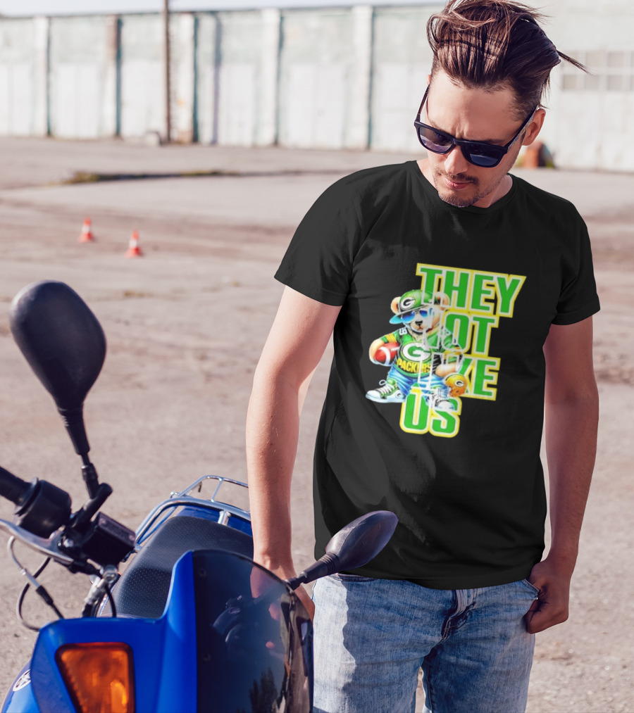 Green Bay Packers Bear They Not Like Us Football T-Shirt