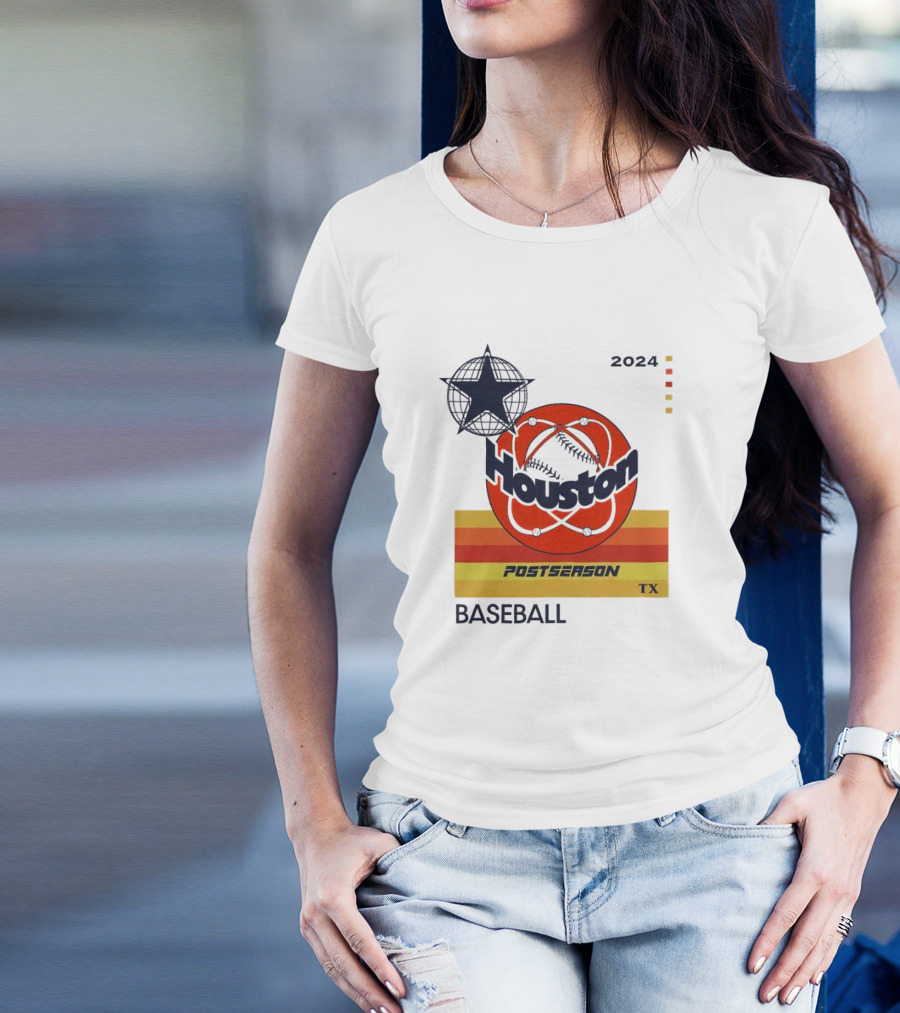 Houston TX Postseason Baseball October T-Shirt