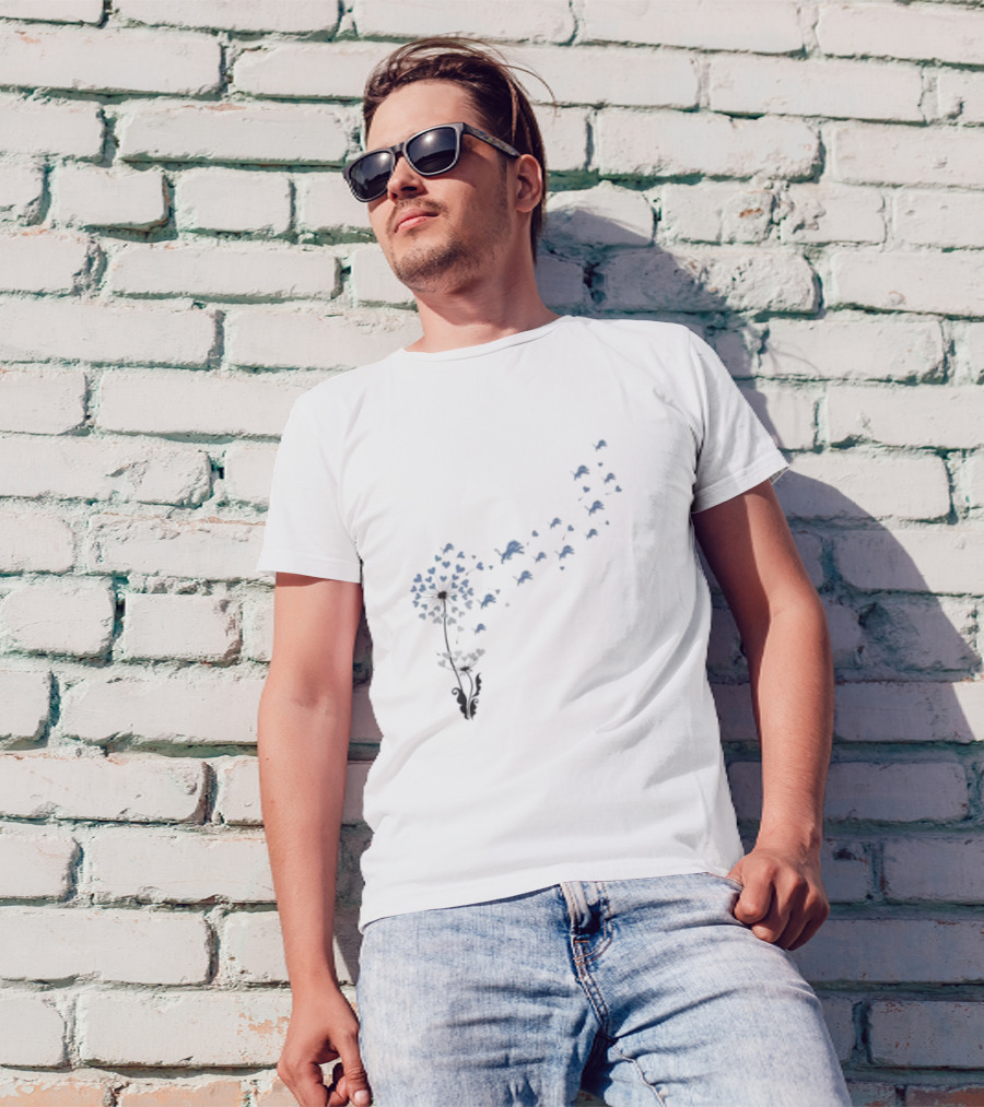 Detroit Lions Dandelion Flower Burst T-Shirt