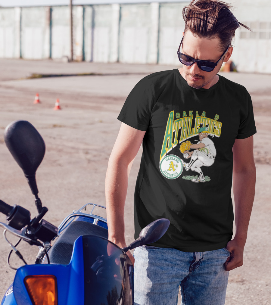 Oakland Athletics Vintage 1990s MLB Caricature A's T-Shirt