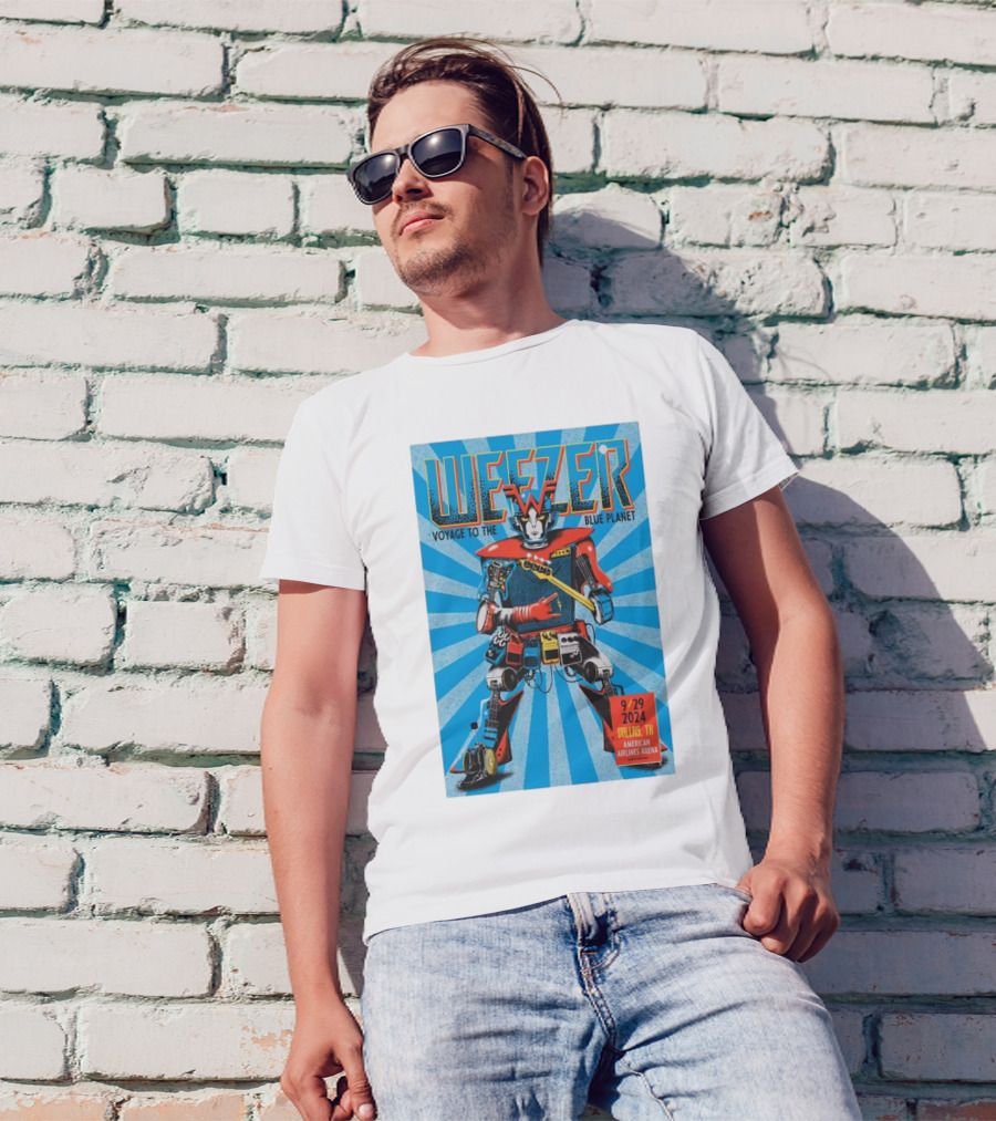 Weezer Voyage To The Blue Planet American Airlines Center Dallas TX September 29 T-Shirt
