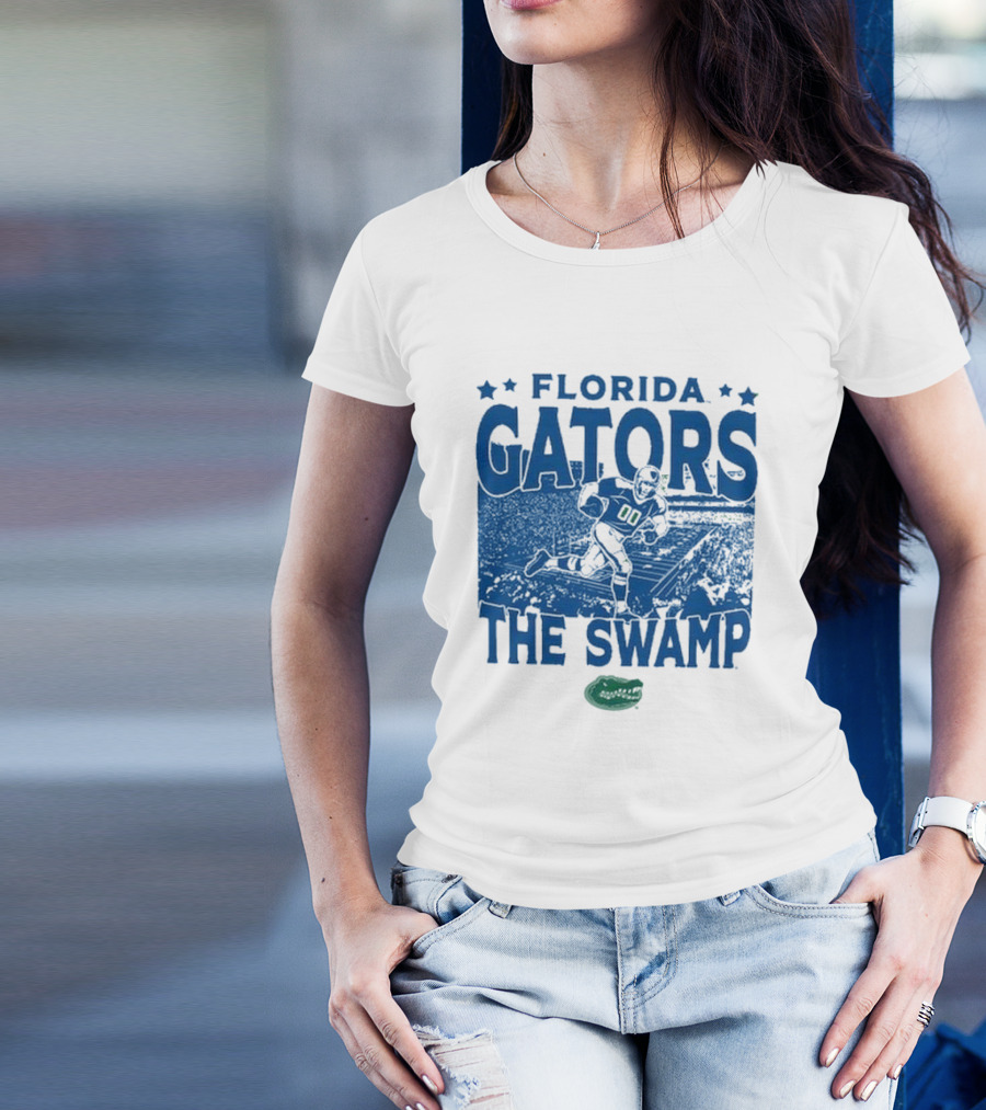 Florida Gators The Swamp Vintage Stadium Football Player Gameday T-Shirt