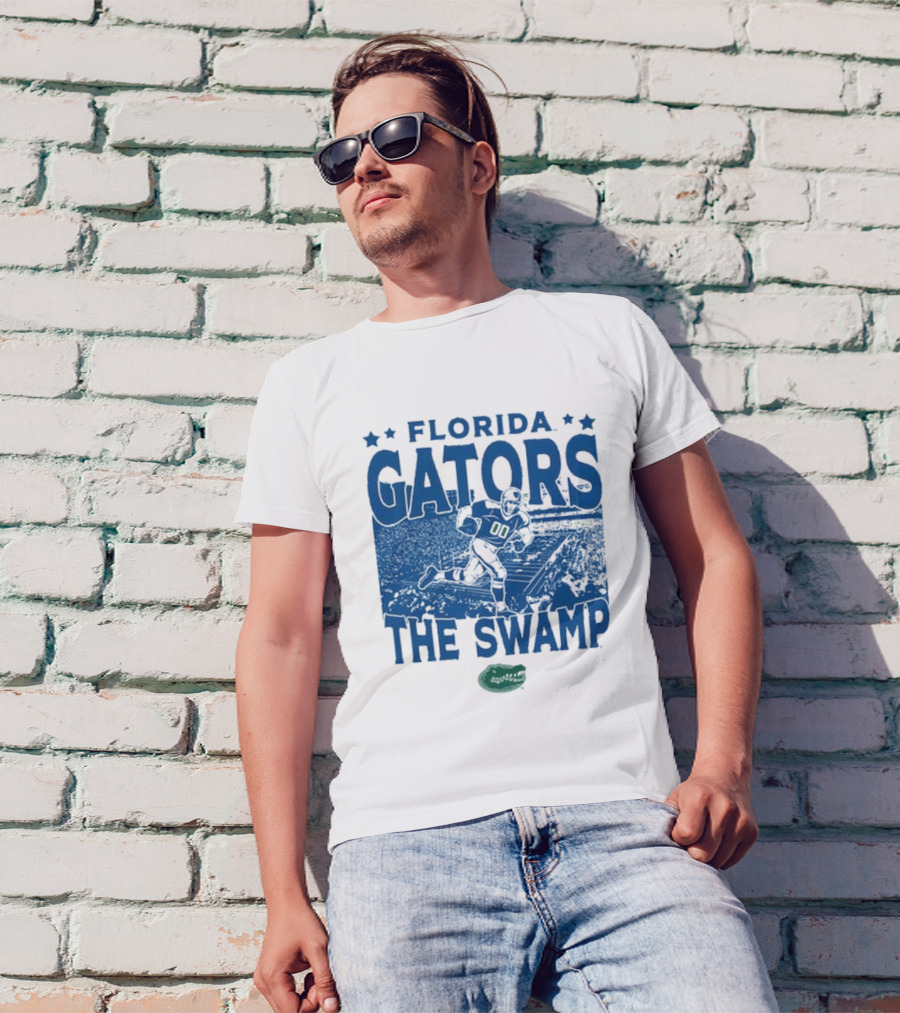 Florida Gators The Swamp Vintage Stadium Football Player Gameday T-Shirt
