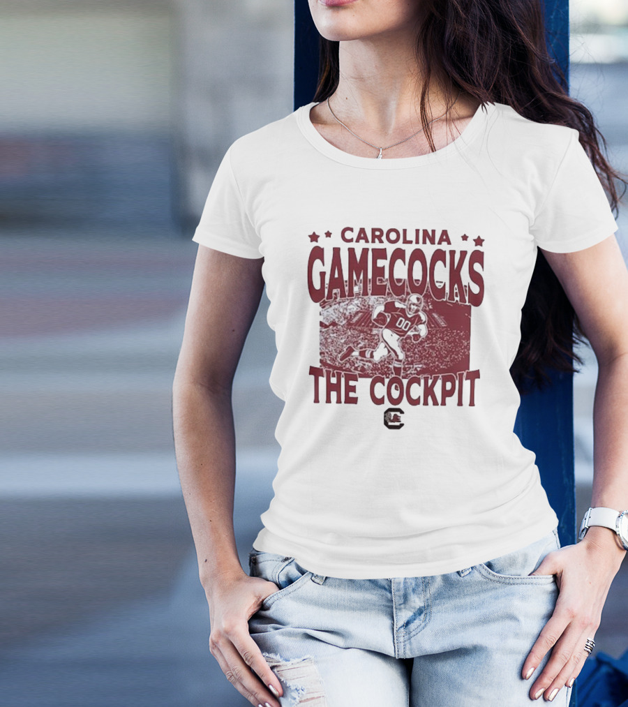 Carolina Gamecocks The Cockpit Vintage Stadium Football Scene T-Shirt