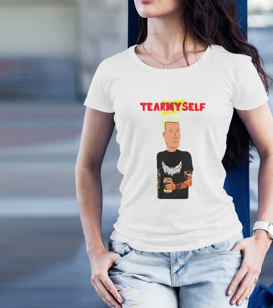 TEAR Myself Boomhauer Rick And Morty Crossover T-Shirt