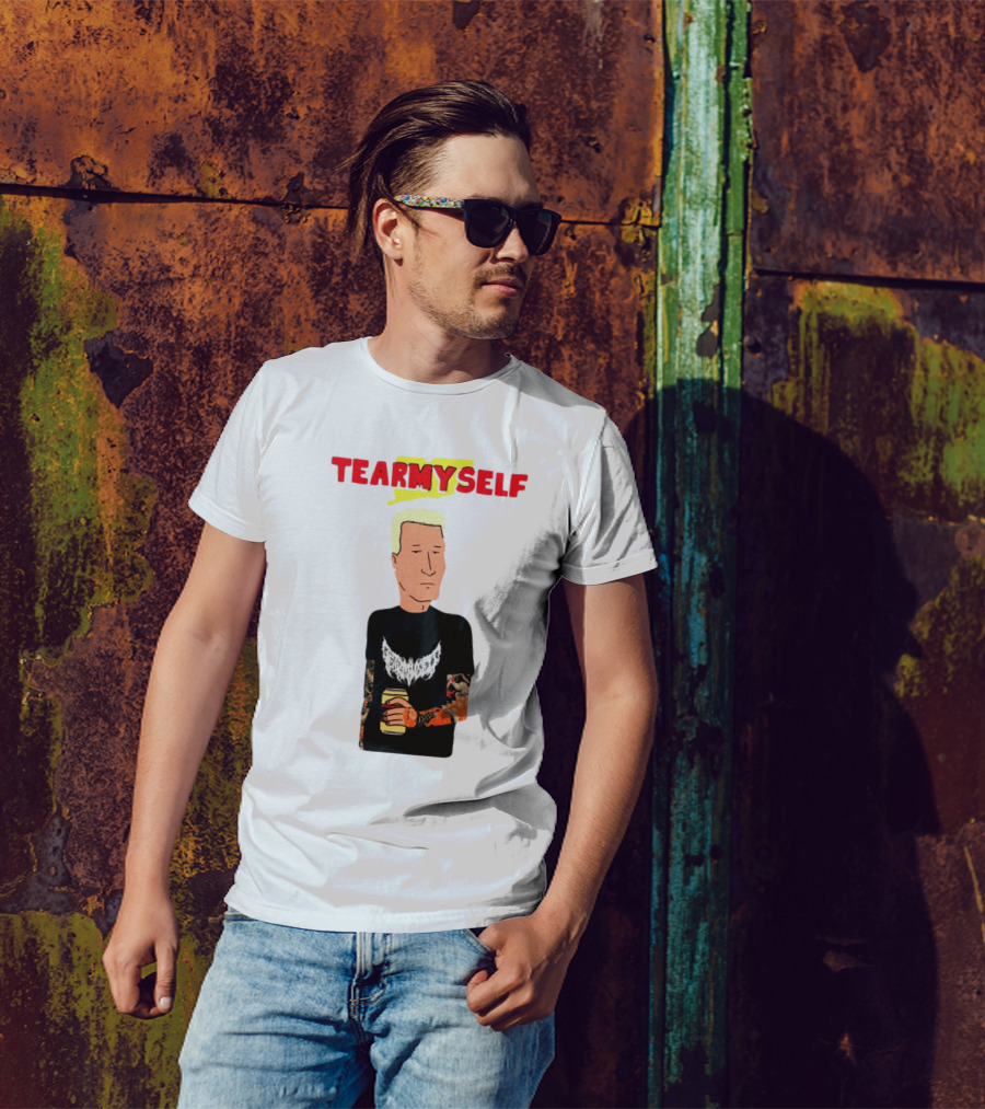 TEAR Myself Boomhauer Rick And Morty Crossover T-Shirt