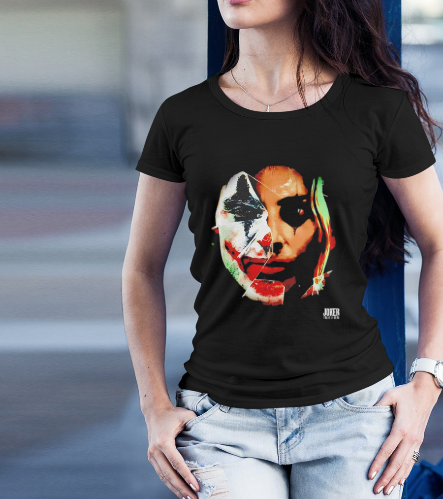Joker Folie A Deux Fragmented Face Iconic Clown T-Shirt