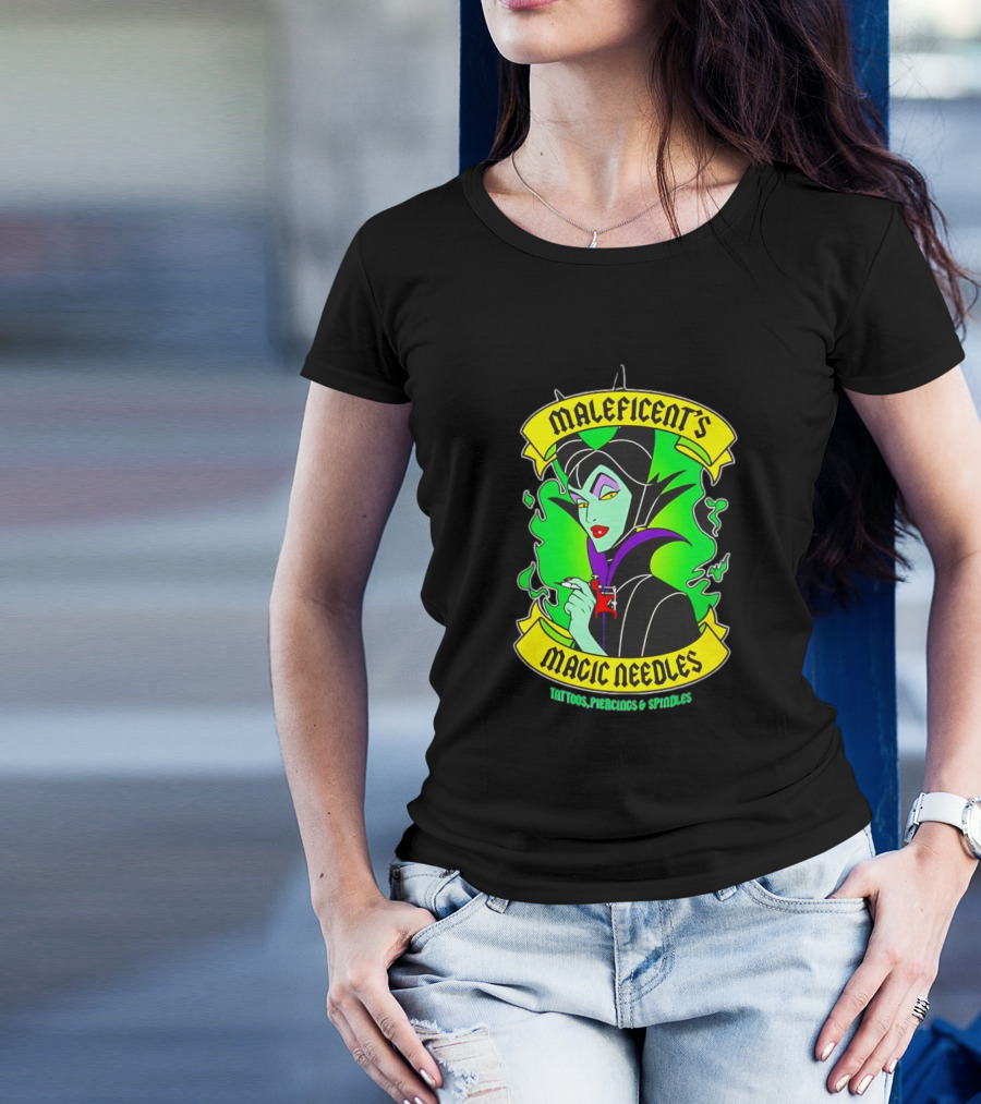 Maleficent's Magic Needles Tattoos Piercings And Spindles T-Shirt