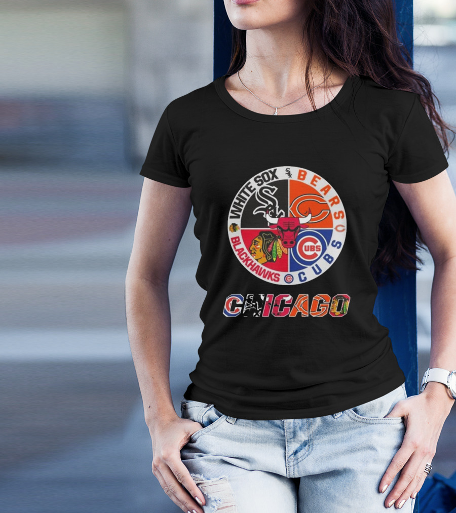 Chicago White Sox Bears Cubs Blackhawks Chicago T-Shirt