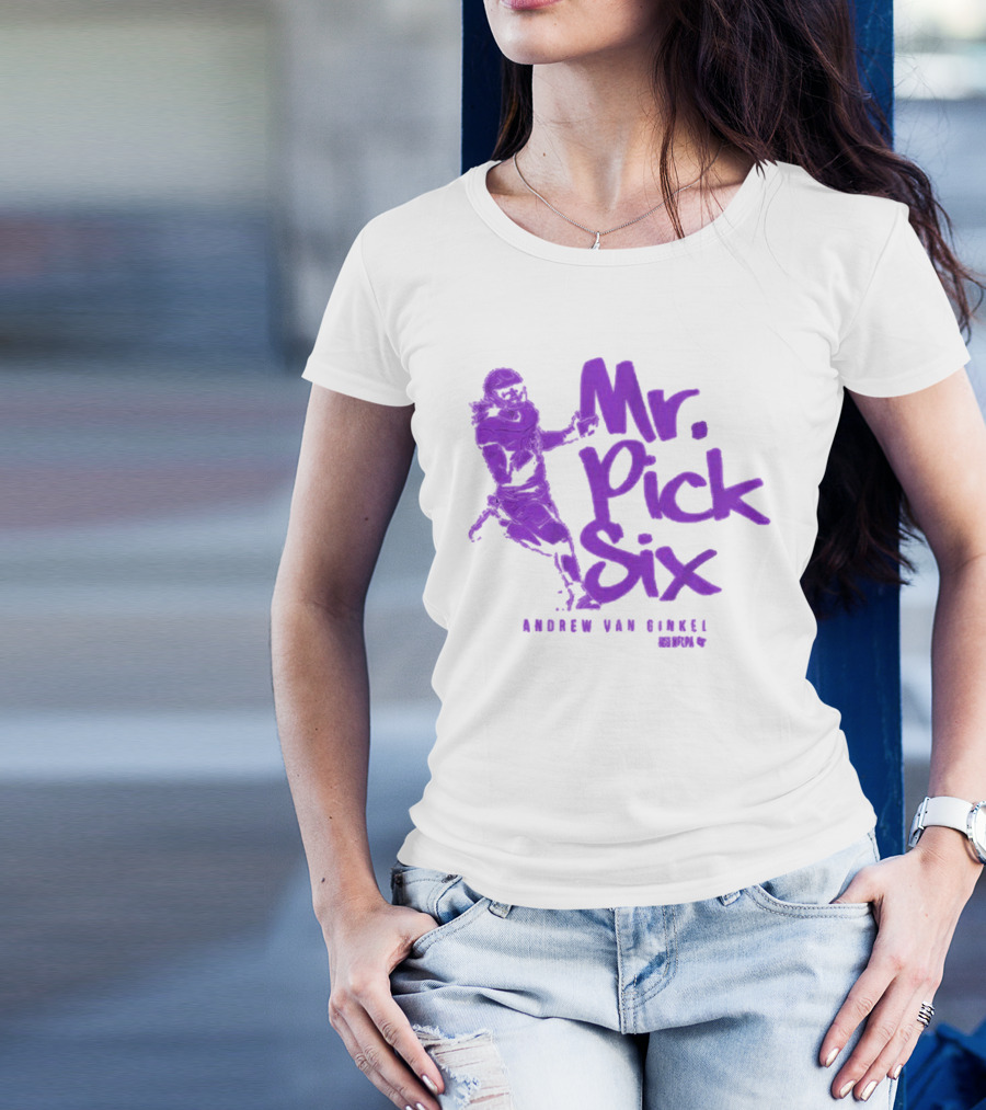 Andrew Van Ginkel Mr. Pick Six NFLPA T-Shirt