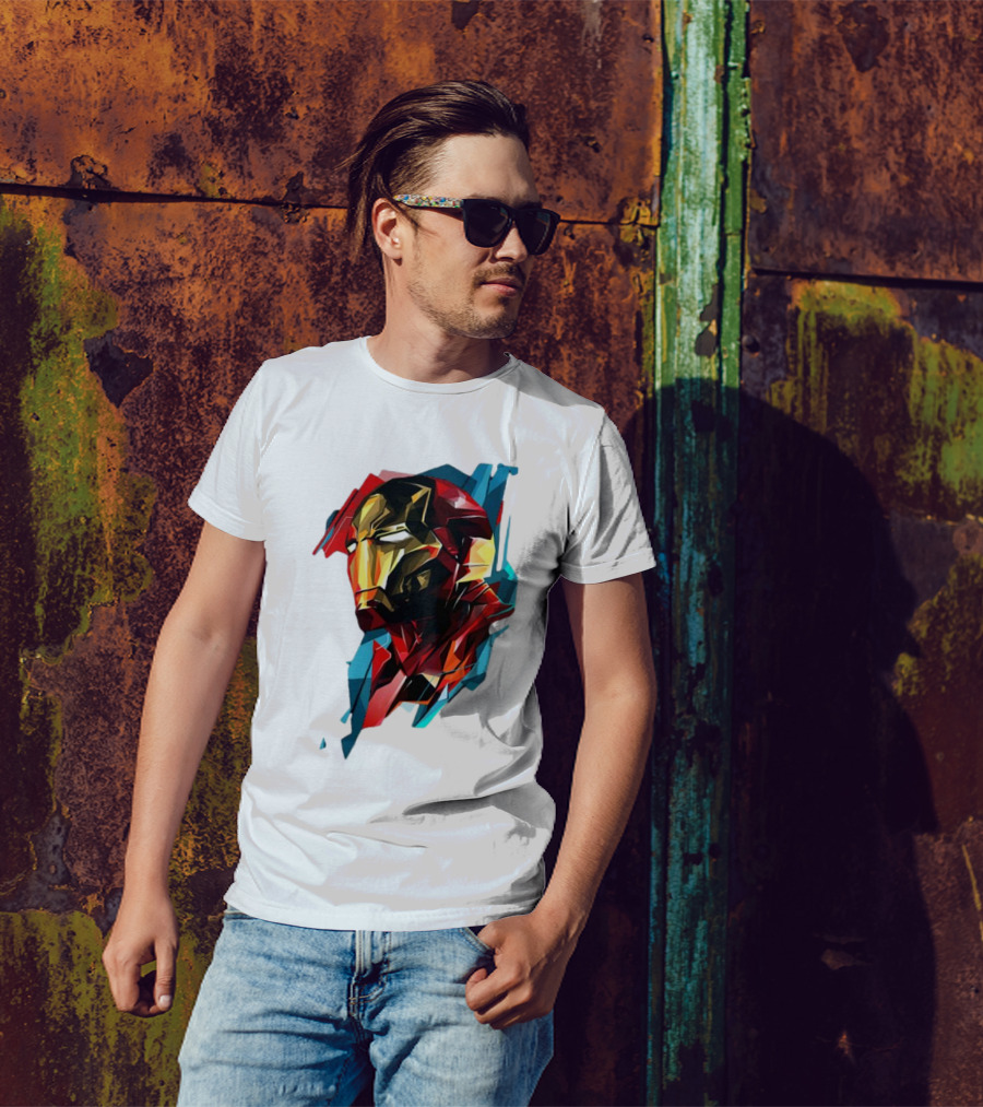 Marvel Avengers Endgame Iron Man Abstract T-Shirt