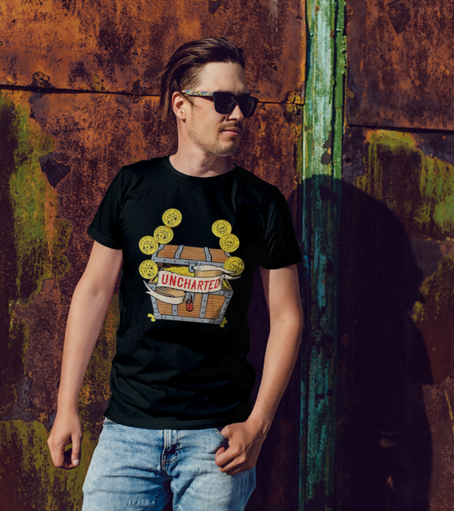 Less Than Jake Uncharted Treasure Chest And Coins T-Shirt