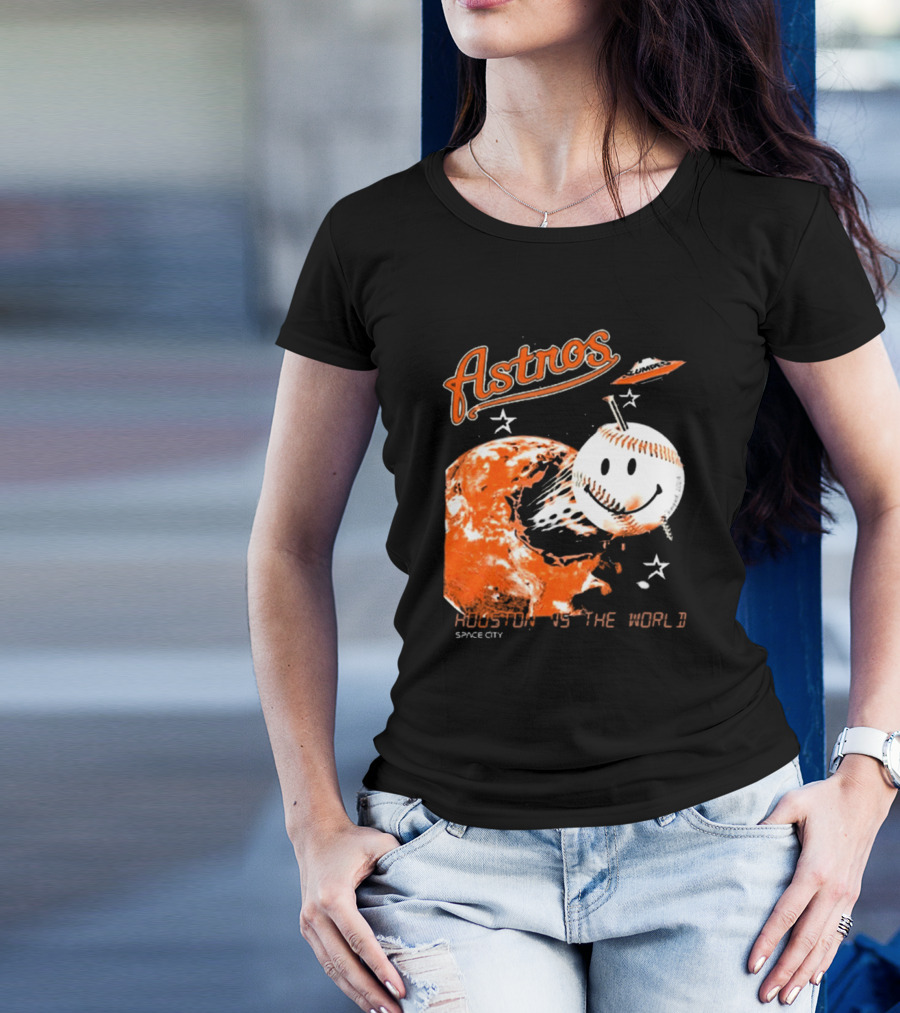 Astros Space City Houston Is The World Baseball Planet T-Shirt