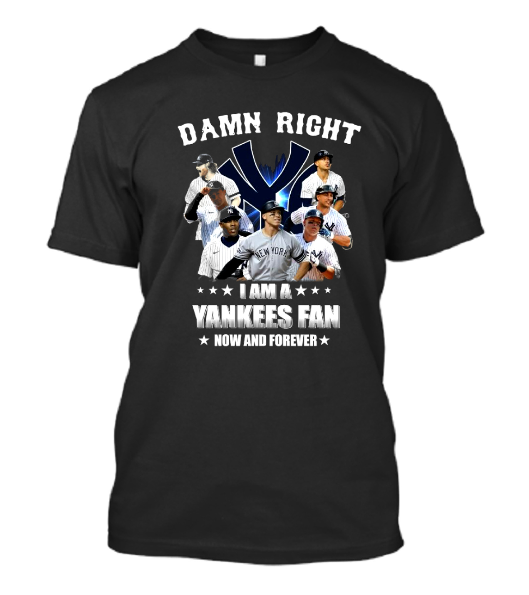 Damn Right I Am A New York Yankees Fan Now And Forever 2024 Yankees Fan T-Shirt