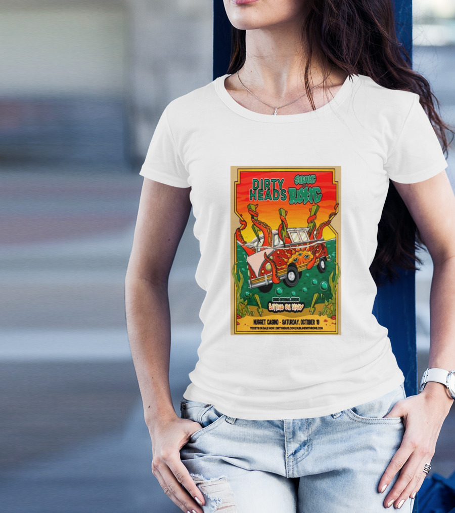 Dirty Heads Sublime Rome Nugget Casino October 19 Sitting On Stacy Tour T-Shirt